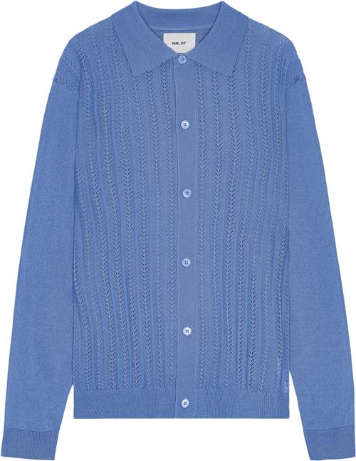 Se NN07 Thor LS Polo 6584 Mand Blue Jasper Cardigans Str L - hos Magasin ved Magasin