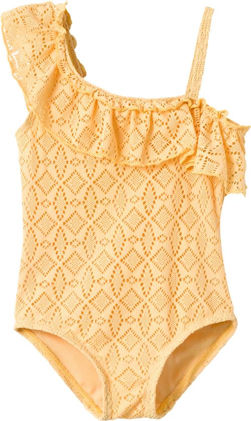 Lil' Atelier Nmffannie Swimsuit LIL Str 104 - Sahara Sun Badedragter hos Magasin