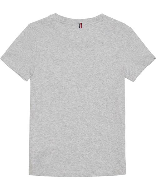 Se Tommy Hilfiger Tshirt Str 3 år / 98 cm - Grå Kortærmede T-shirts Bomuld hos Magasin ved Magasin