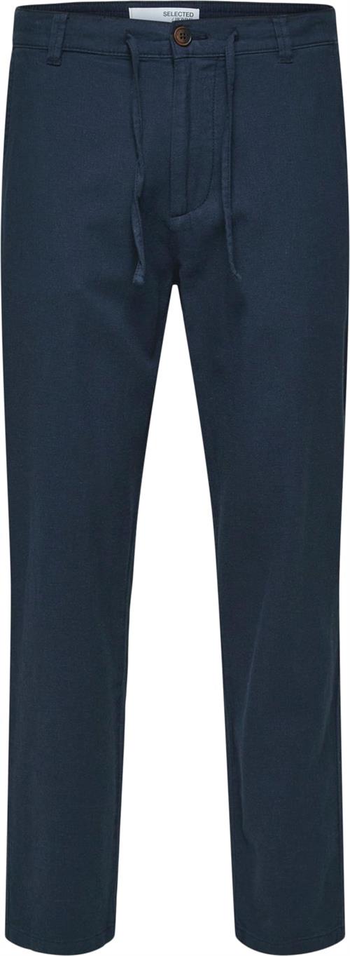 Se Selected Homme Slhslimtapebrody 172 Linen Pants N Mand Mørkeblå Chinos Str S - hos Magasin ved Magasin