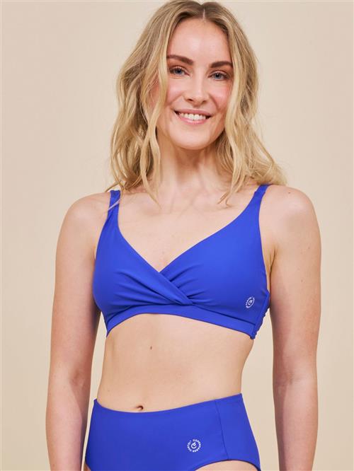 Cartel Copenhagen Istana Draperet Bikini top Cartel Blue Bikinitoppe Str S - Nylon hos Magasin