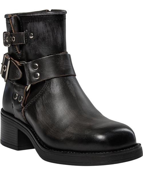 Pavement Zevil Vintage Kvinde Black Matte Cowboy & Biker Str 39 - Læder hos Magasin