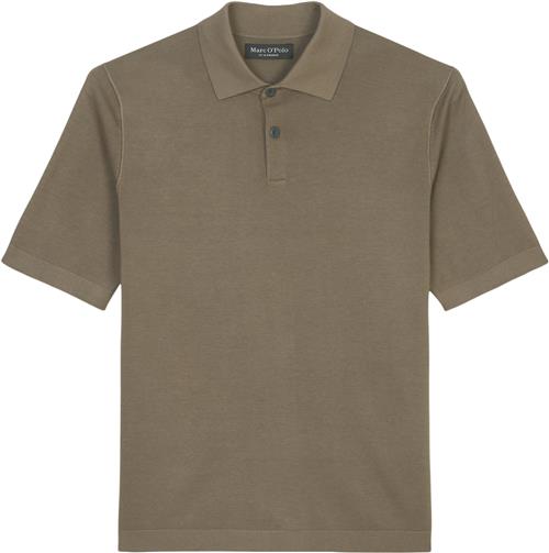 Marc O’Polo Polo Shirt, Knitted Mand Burnt Ash Kortærmede Poloer Str M - hos Magasin