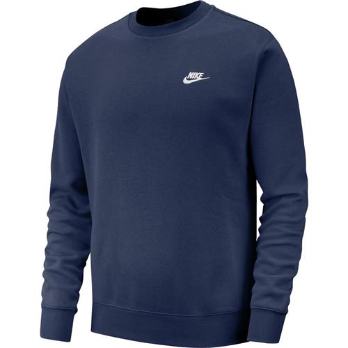 Nike Club Crewneck Mand Blue Sweatshirts Str XS - Bomuld hos Magasin