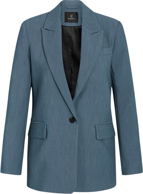 Bruuns Bazaar Cindysusbbfrida Blazer Kvinde Indian Teal Blazere Str 40 - Polyester hos Magasin