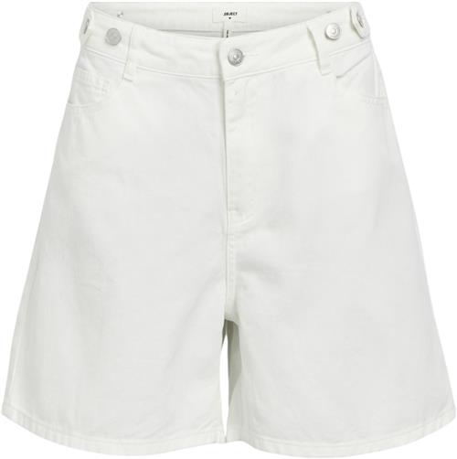 Object Objglory MW OZ Twill Shorts 133 Kvinde Cloud Dancer Denim Shorts Str L - hos Magasin