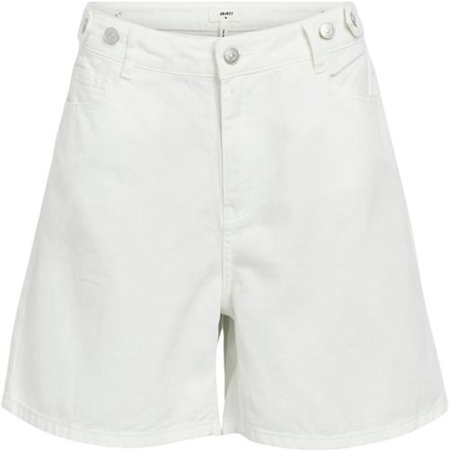 Object Objglory MW OZ Twill Shorts 133 Kvinde Cloud Dancer Denim Shorts Str M - hos Magasin