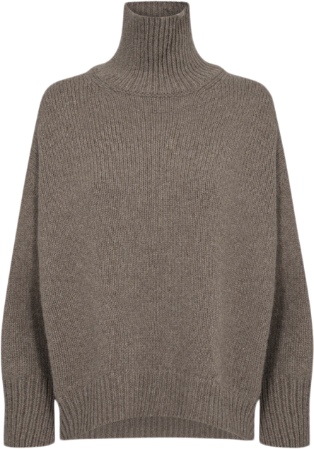 Levete room Lrperle 3 Kvinde L9852 - Taupe Gray Melange Sweaters Str S/M - hos Magasin