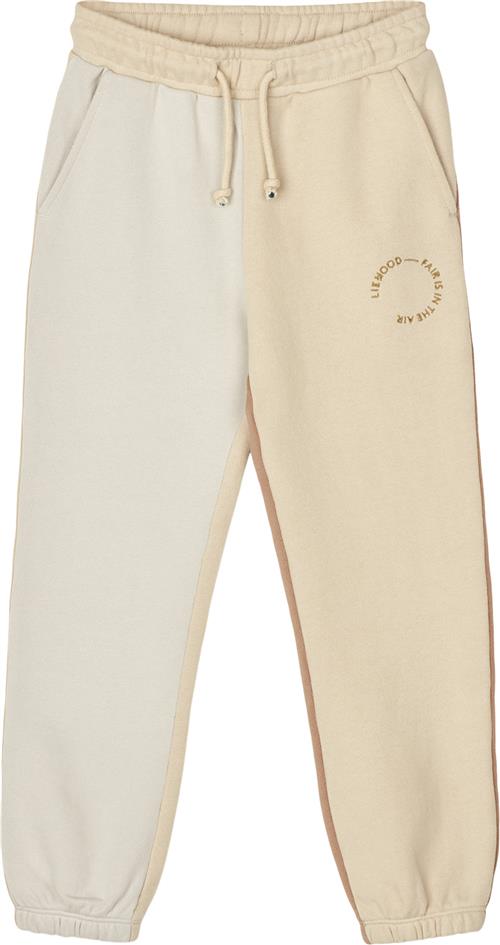 Se Liewood Inga Colourblock Sweatpants Str 92 - Tuscany Rose Mix Bukser hos Magasin ved Magasin