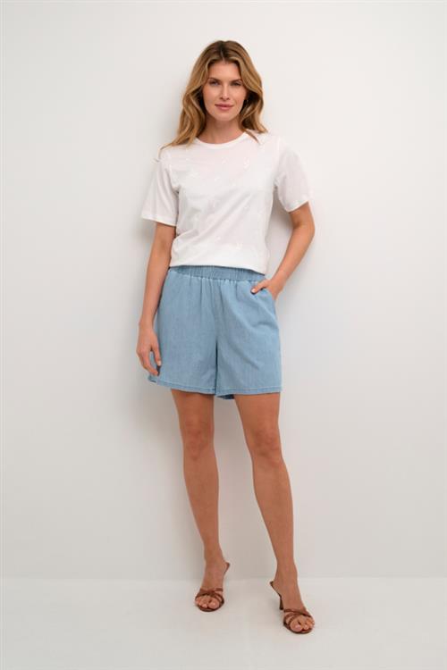 Culture Cuaurelia Shorts Kvinde Light Blue Wash Casual Shorts Str S - hos Magasin