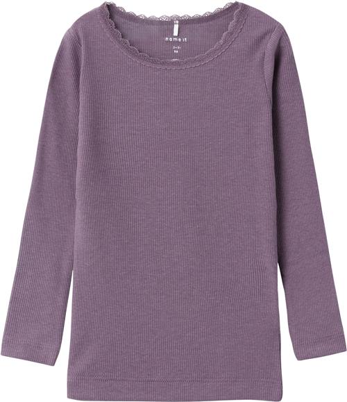 Name It Nmfkab LS TOP Noos Str 92 - Arctic Dusk Langærmede T-shirts hos Magasin