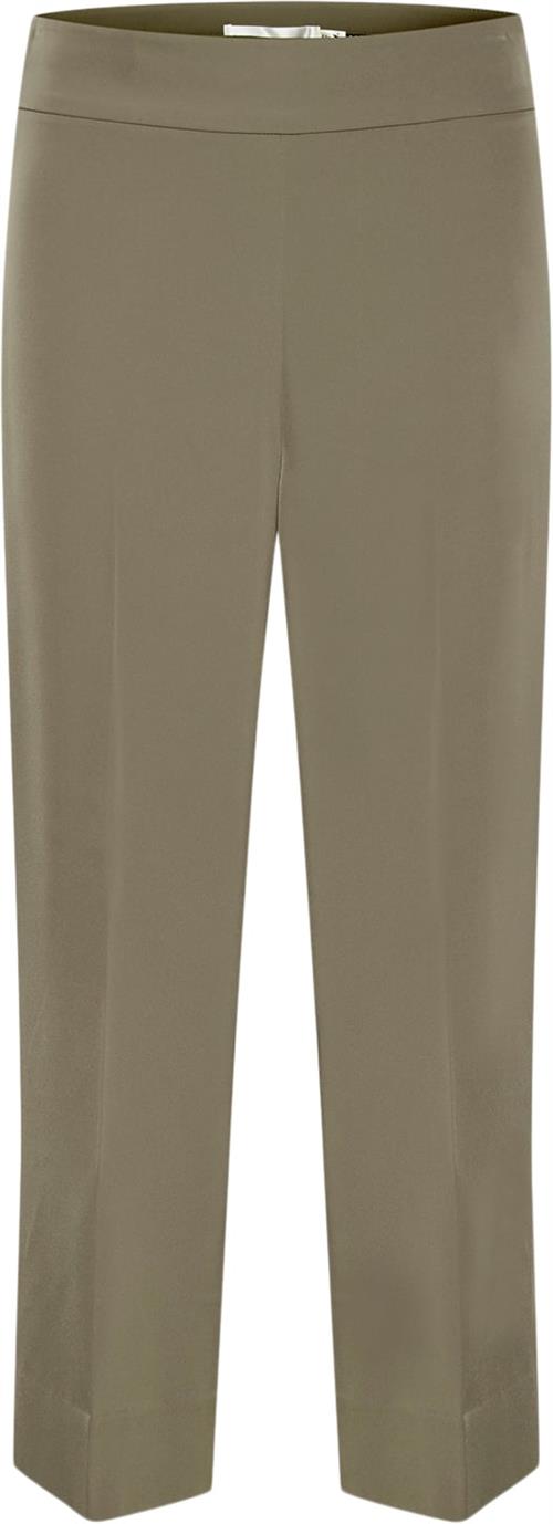 InWear Zhen Culotte Pant Kvinde Sandy Grey Bukser Med Lige Ben Regular Fit Str 40 - hos Magasin