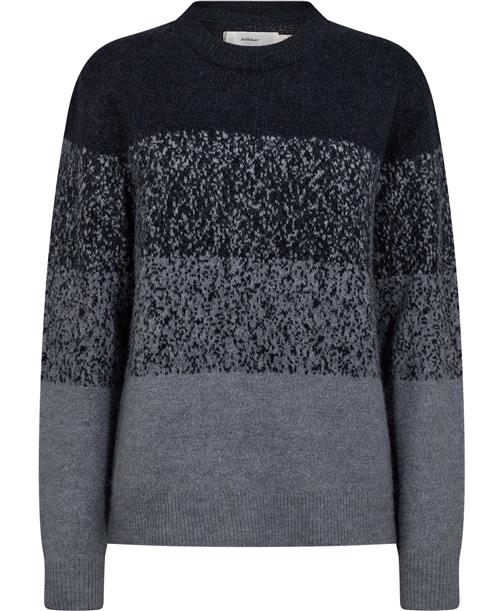 InWear Harrietiw Pullover Kvinde Marineblue/stonewash Sweaters Regular Fit Str XL - hos Magasin