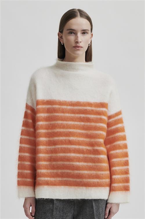 Se Second Female Juta Knit Tneck Kvinde Pureed Pumpkin Sweaters Str XL - hos Magasin ved Magasin