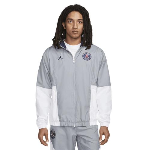 Se Nike Paris Saintgermain Jacket Mand Grey Sweatshirts Str M - Polyester hos Magasin ved Magasin