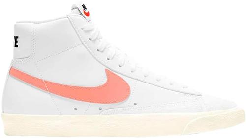 Nike Blazer mid '77 Kvinde White Sneakers Str 36.5 - Læder hos Magasin