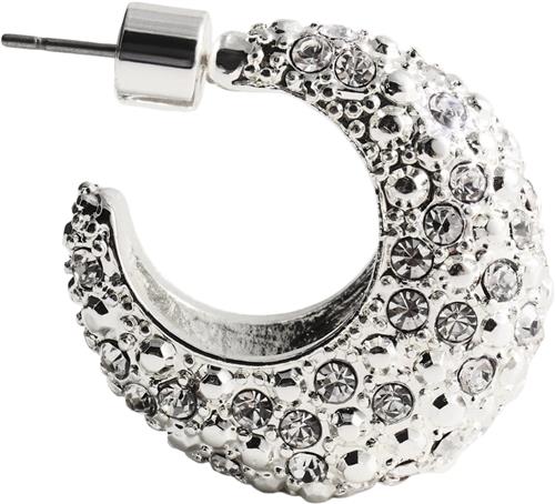 MANGO Rhinestone Hoop Earrings U - Andet hos Magasin