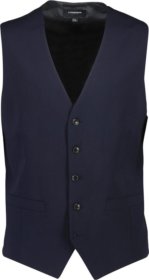 Lindbergh Superflex Waistcoat Mand Mørkeblå Veste Str 56 - hos Magasin