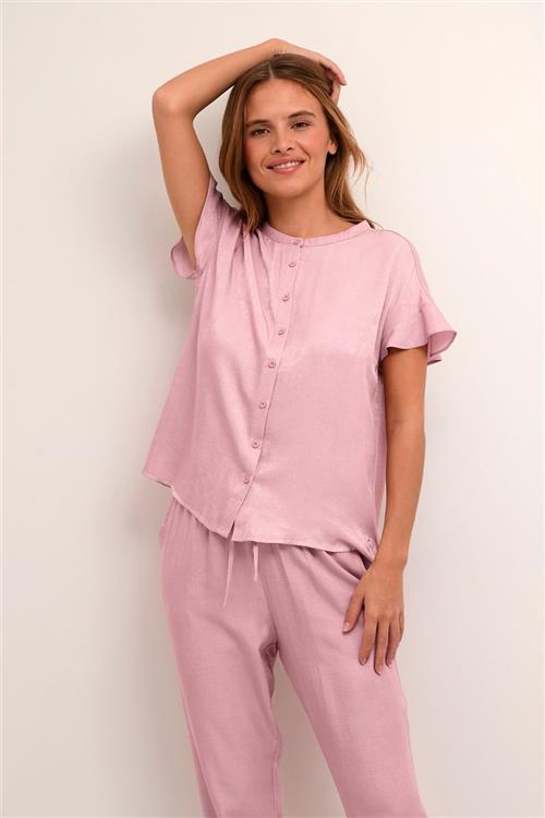 Se Cream Crsiran Shirt Kvinde Light Rose Kortærmede Bluser Str 44 - hos Magasin ved Magasin