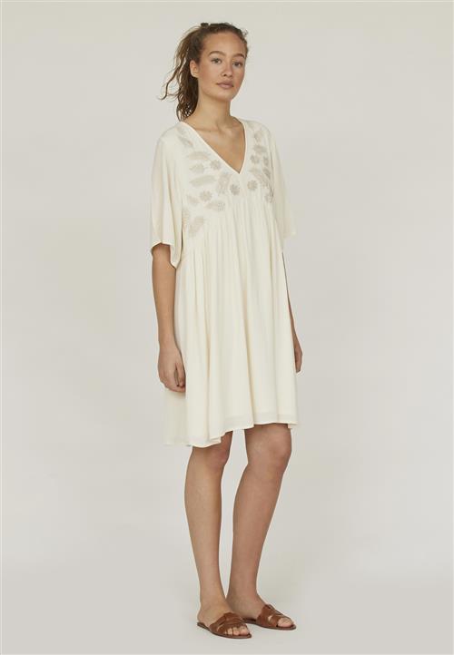 SisterS Point Inzadr Kvinde Cream/bamboo Midi Kjoler Str XL - hos Magasin