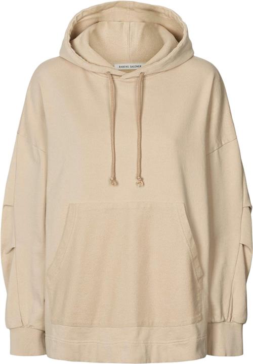 Rabens Saloner Loop Back Hoodie Sevilla Kvinde Oyster Toppe Str XS/S - hos Magasin