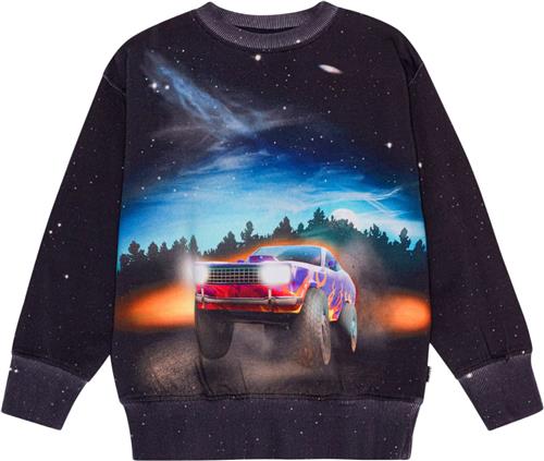 Molo Mattis Str 8 år / 128 cm - Blå Sweatshirts hos Magasin