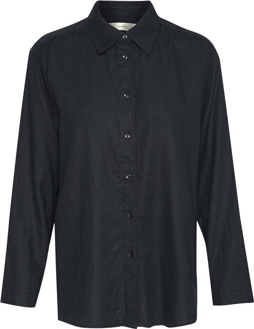 Se InWear Ellieiw Shirt Kvinde Marine Blue Langærmede Skjorter Loose Fit Str 34 - hos Magasin ved Magasin