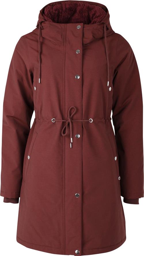 Se Danefæ Danenora Winter Parka Deep Bordeaux Kvinde Deep Bordeaux Overgangsjakker Str XS - Bomuld hos Magasin ved Magasin