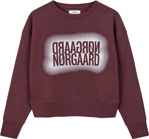 Mads Nørgaard - Copenhagen Organic Sweat Tilvina Sweatshirt Kvinde Rød Sweatshirts Str M - hos Magasin