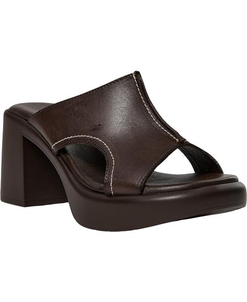 Se Shoe Biz Portland Kvinde Dark Brown Højhælede Sandaler Str 37 - hos Magasin ved Magasin