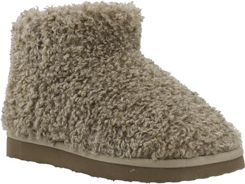 Bianco Biasnow Ankle Boot Faux Shearling Kvinde Taupe Vinterstøvler Str 41 - hos Magasin