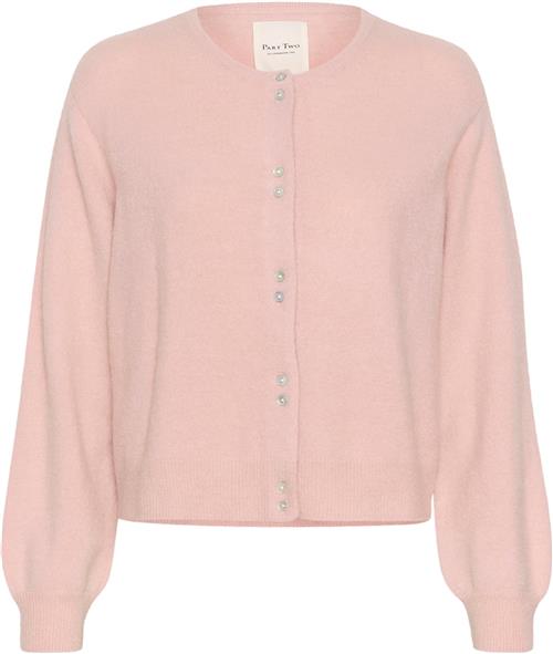 Part Two Ninellpw CA Kvinde Silver Pink Cardigans Regular Fit Str L - hos Magasin