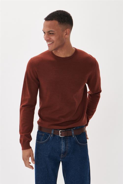 Se Matinique Margrate Merino Mand Cambridge Brown Melange Sweaters Regular Fit Str S Merino - hos Magasin ved Magasin