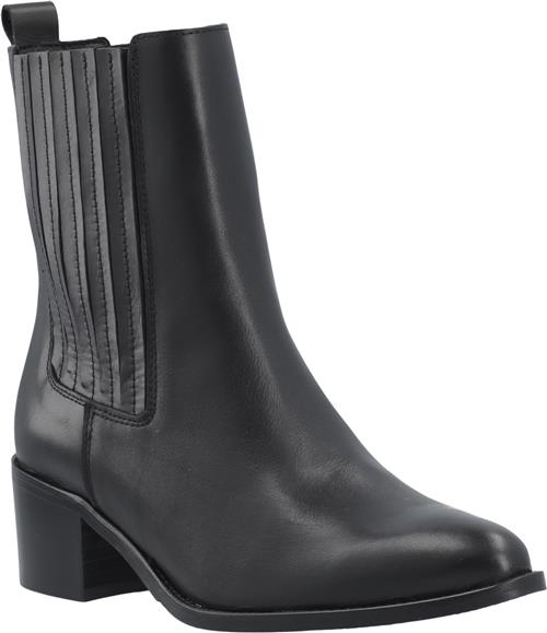 Bianco Biacarol Chelsea Boot Smooth Leather Kvinde Black Støvletter Str 42 - hos Magasin