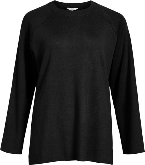 Se Object Objester LS Knit TOP Noos Kvinde Black/col Langærmede T-shirts Str S - hos Magasin ved Magasin