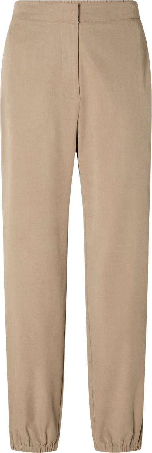 Se Selected Femme Slfreba HW Jogger Pant Kvinde Greige Bukser Med Smalle Ben Str 40 - hos Magasin ved Magasin