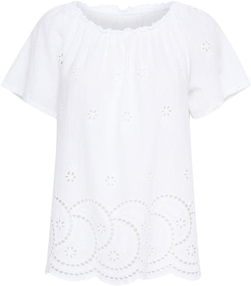 Se Sorbet Sbritta Blouse Kvinde Snow White Kortærmede Bluser Str M/L - hos Magasin ved Magasin