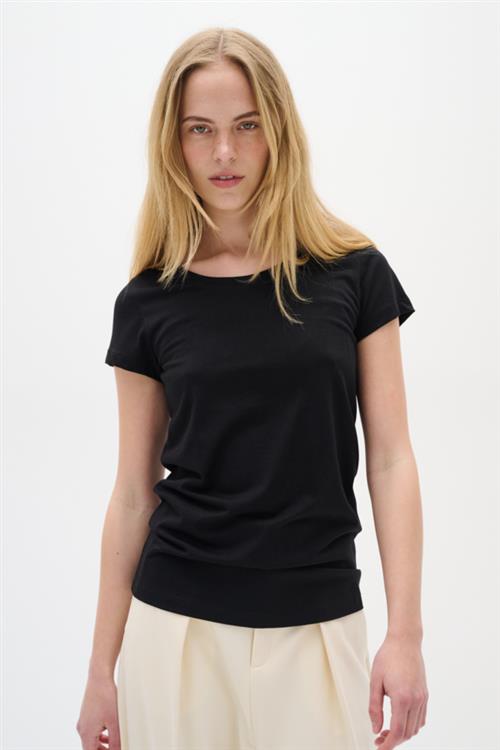 InWear Rena O Tshirt Kvinde Sort Kortærmede T-shirts Str S - hos Magasin