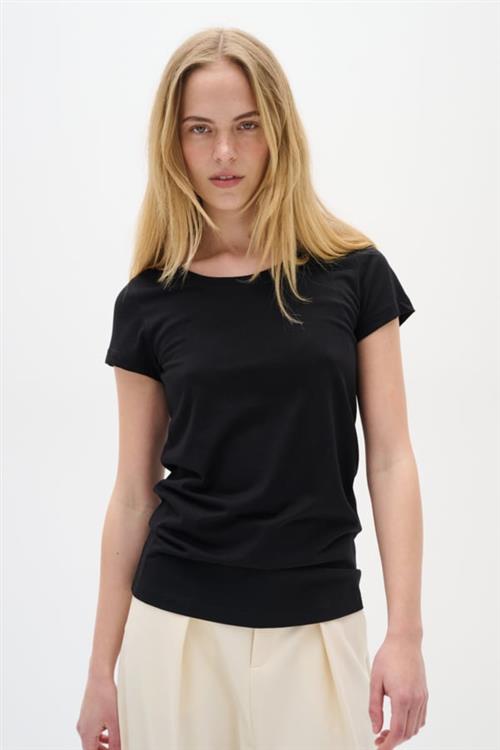 InWear Rena O Tshirt Kvinde Sort Kortærmede T-shirts Str M - hos Magasin