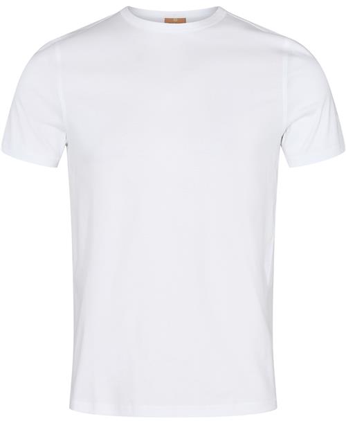 Mos Mosh Gallery Perry Crunch OSS Tee Mand White Kortærmede T-shirts Str S - hos Magasin