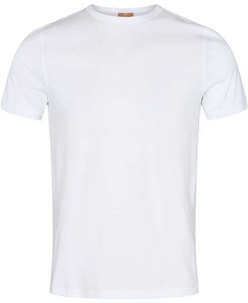 Mos Mosh Gallery Perry Crunch OSS Tee Mand White Kortærmede T-shirts Str M - hos Magasin