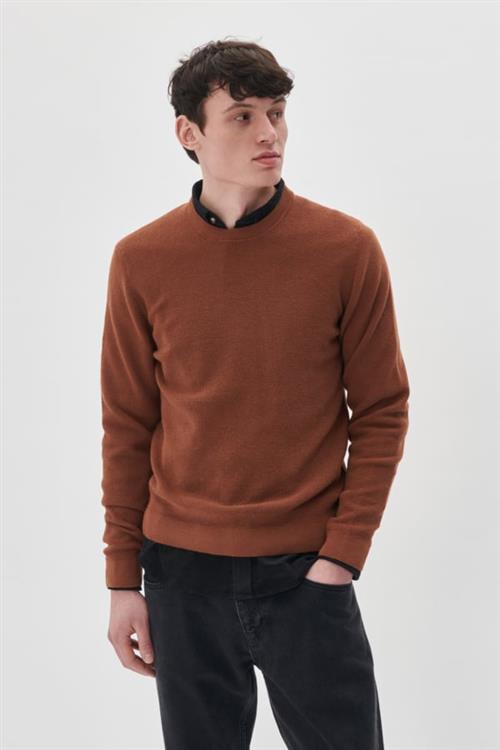 Matinique Malagoon Mand Cambridge Brown Sweaters Regular Fit Str XL - hos Magasin