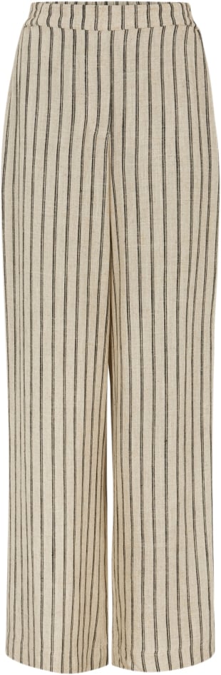 Se esmé studios Eskasia Pants Kvinde Pure Cashmere Pinstripe Hørbukser Str S - Viskose hos Magasin ved Magasin