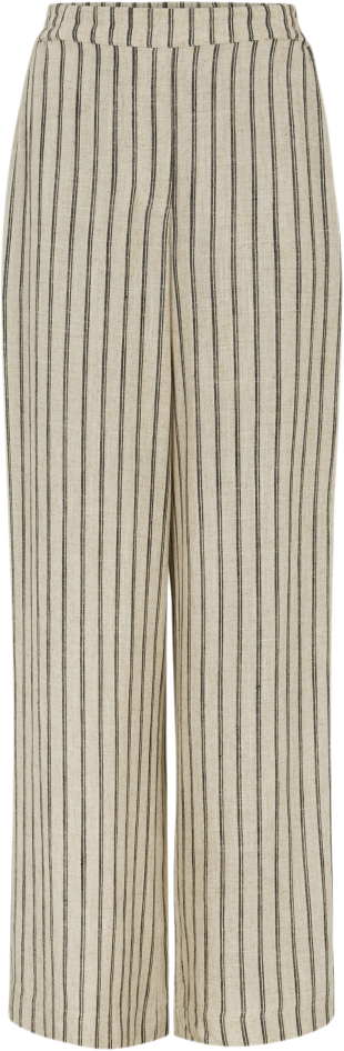 esmé studios Eskasia Pants Kvinde Pure Cashmere Pinstripe Hørbukser Str M - Viskose hos Magasin