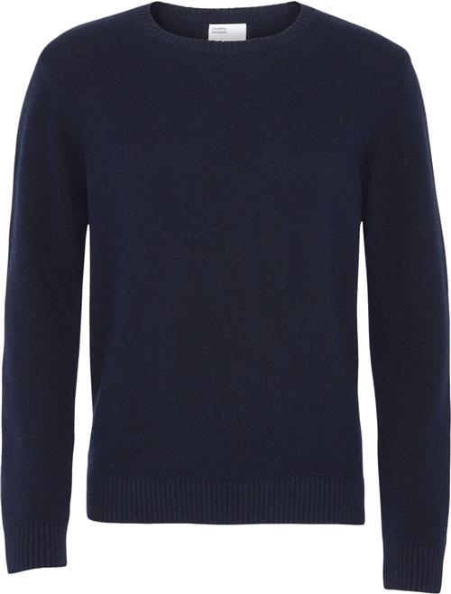 Colorful Standard Merino Wool Crew Kvinde Navy Blue Sweaters Unisex Fit Str L Merino - hos Magasin