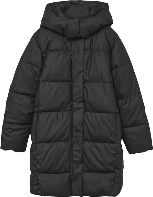 Vero Moda Vmgretakylie Coated Coat Noos Kvinde Black Dunjakker Str XL - Polyester hos Magasin