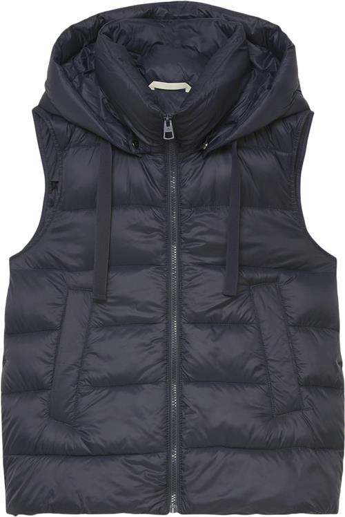 Marc O’Polo Bnos Recycled no Down, Vest, Detach Kvinde Midnight Blue Veste Str 34 - hos Magasin