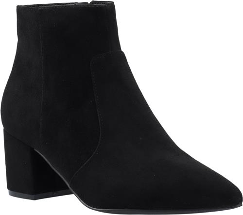 Bianco Biadevived Ankle Boot Faux Suede Kvinde Black Støvletter Str 39 - hos Magasin