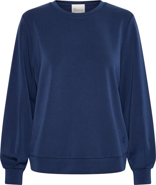 My Essential Wardrobe 23 THE Sweat Blouse Kvinde Total Eclipse Sweatshirts Casual Fit Str S - hos Magasin