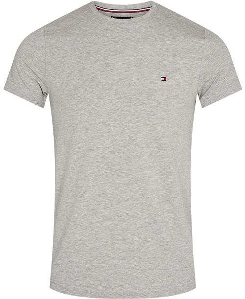 Tommy Hilfiger Core Stretch Slim Cneck TEE Mand P01 Kortærmede T-shirts Str L - Bomuld hos Magasin